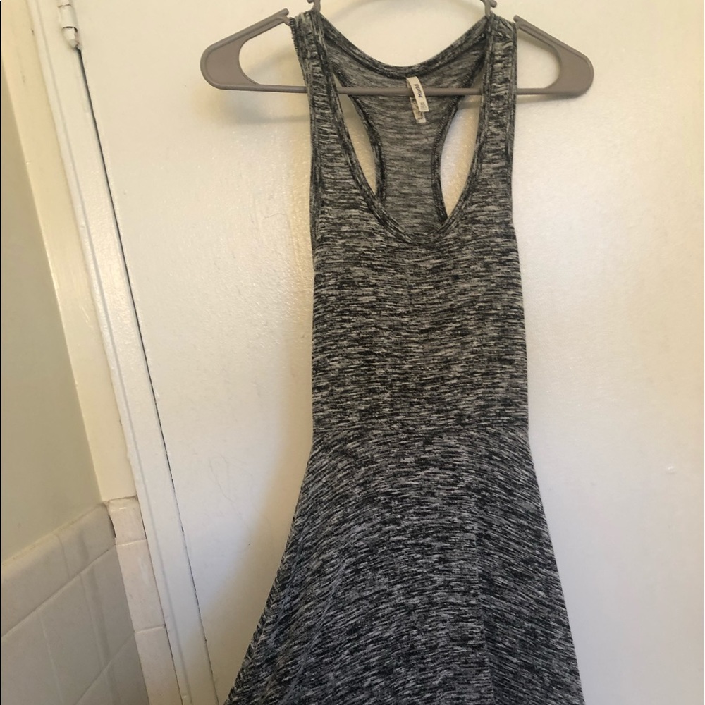 Gray racer back dress